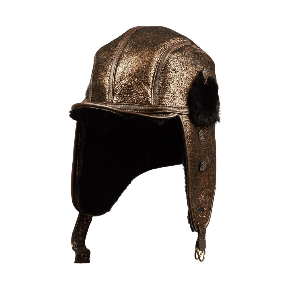 Aviator fur winter hat